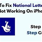national lottery app not working 2021